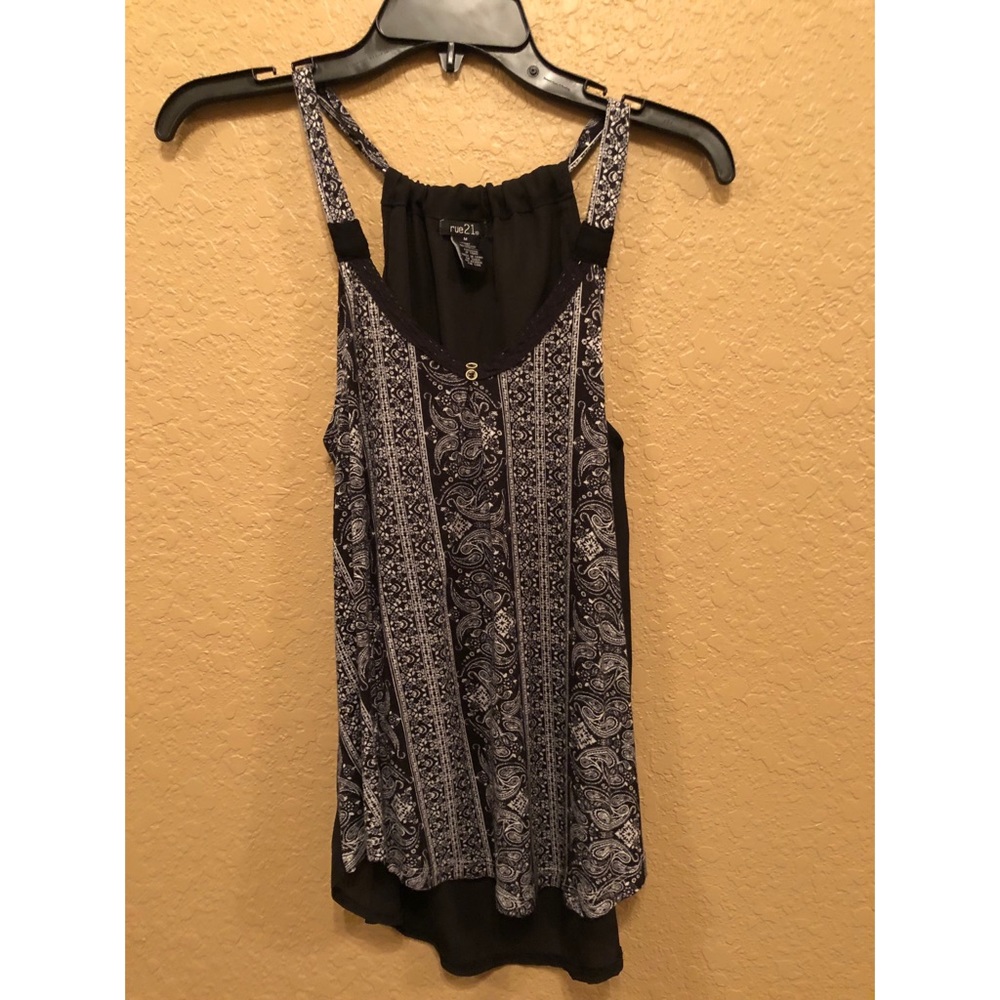 Black Paisley Tank